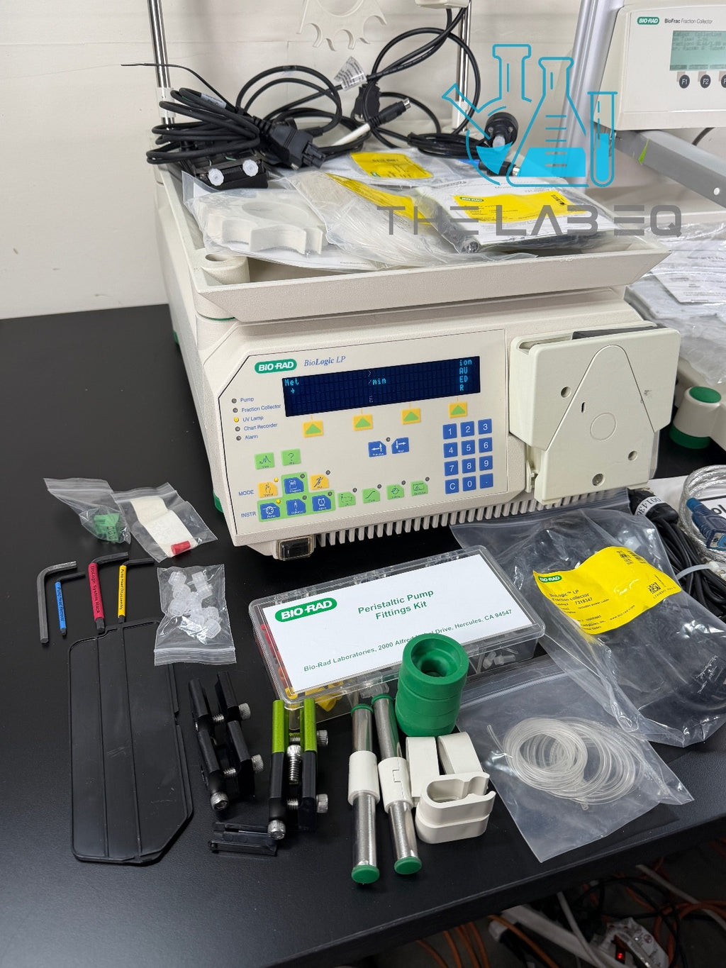 BioRad BioLogic DuoFlow 10 FPLC system with UV Detector w/ Extras
