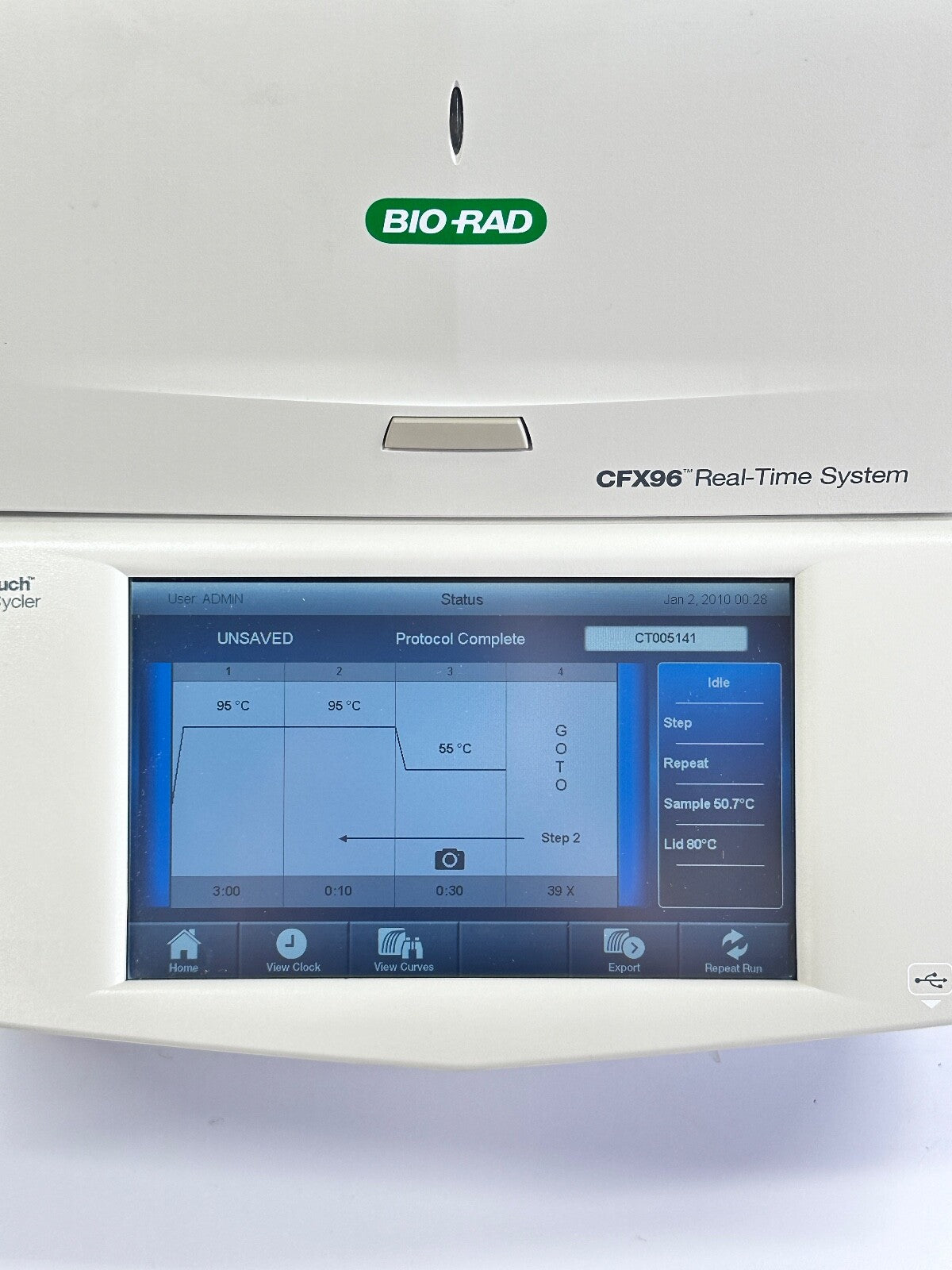 Bio-Rad C1000 Touch Thermal Cycler w CFX96 Optical Module w/laptop and software