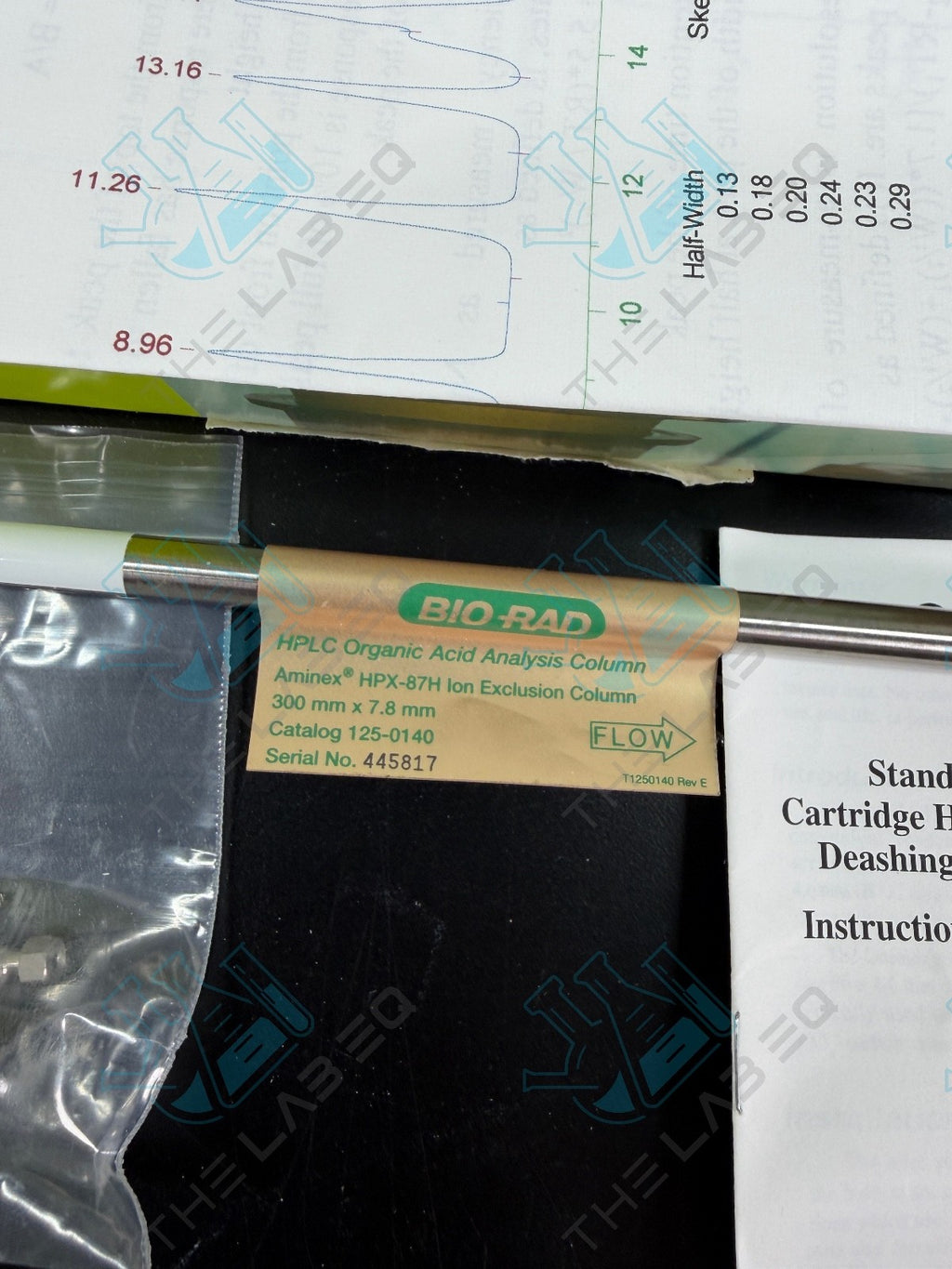 BioRad Aminex HPX-87H, 30 cm x 7.8 mm 8% Crosslinked HPLC Column, 125-0140