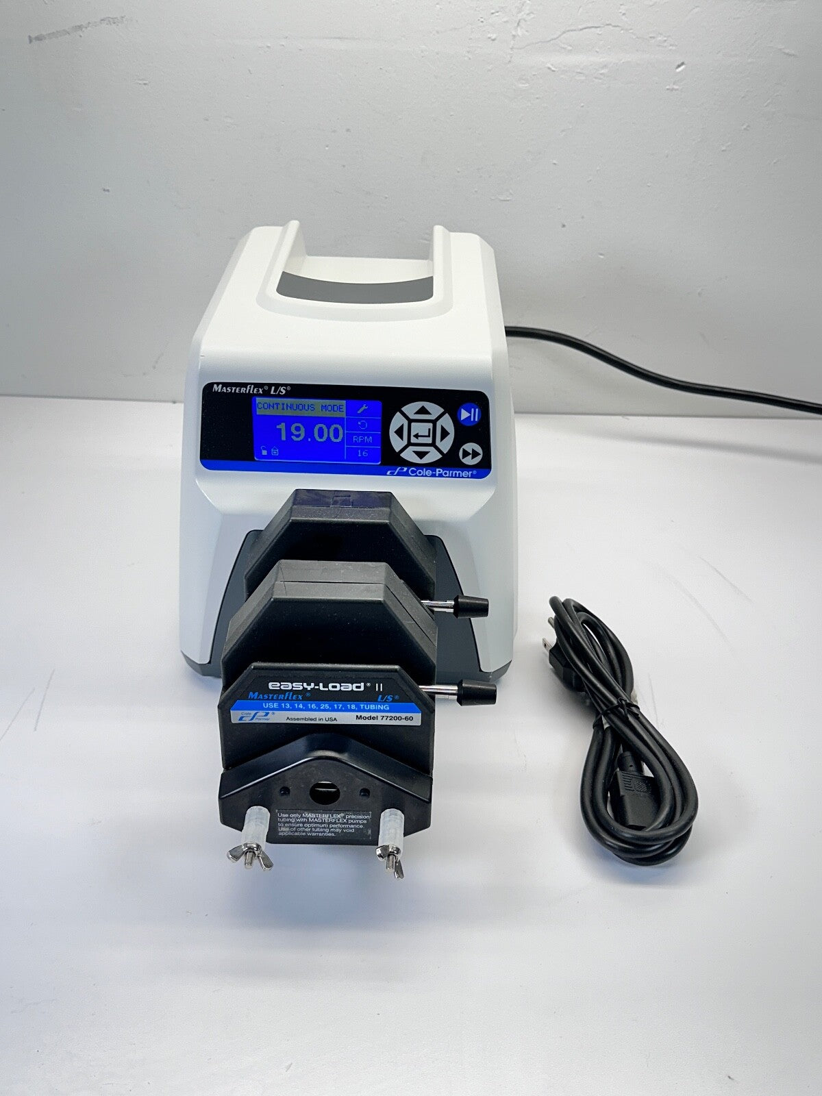 Cole-Parmer Masterflex Peristaltic Pump 7523-90 w/ 2x Easy-Load II Pump Heads