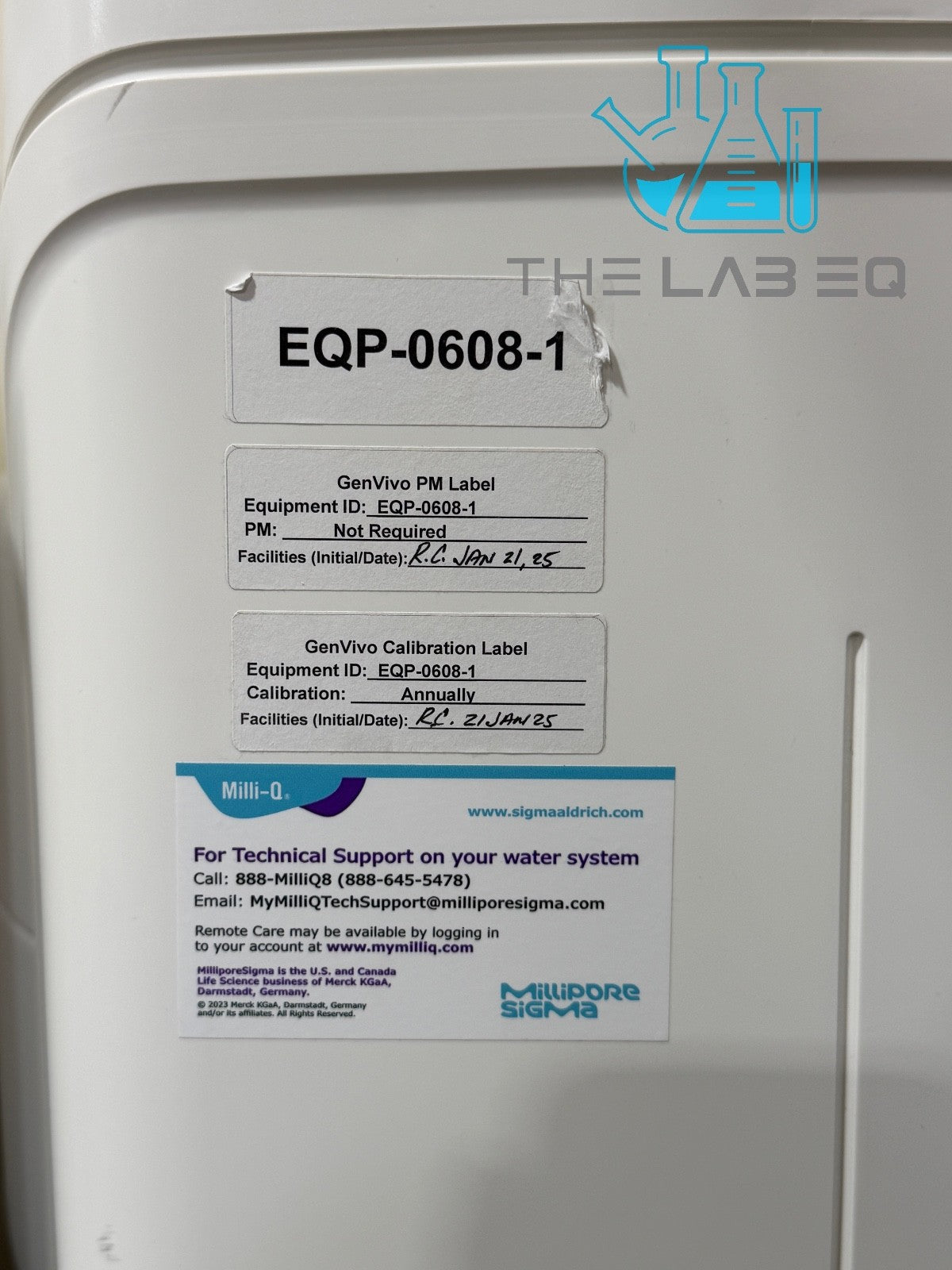 MilliporeSigma Milli-Q® IQ 7005 Water Purification System, 5 L/H w/ 2 Tanks