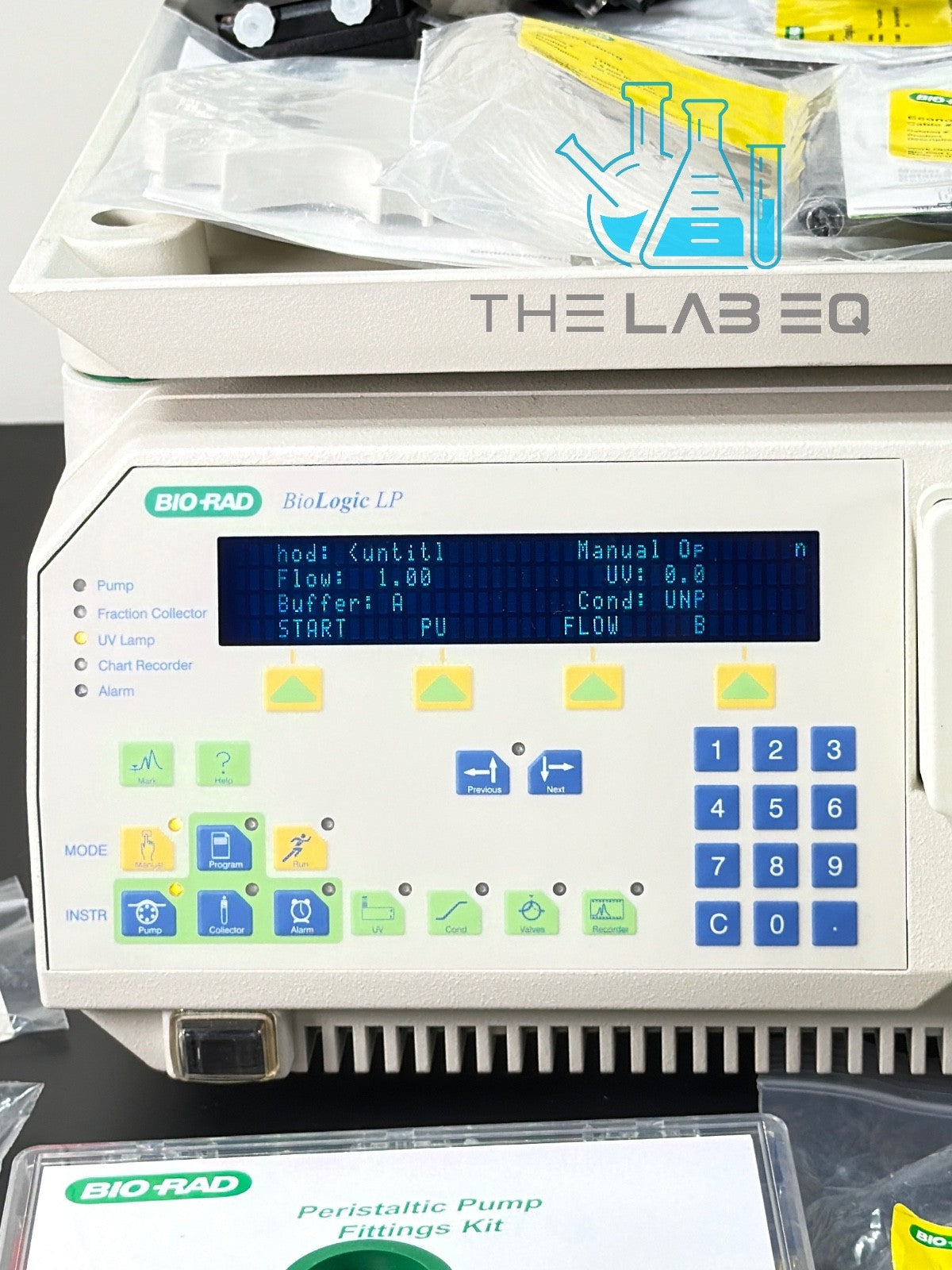 BioRad BioLogic DuoFlow 10 FPLC system with UV Detector w/ Extras