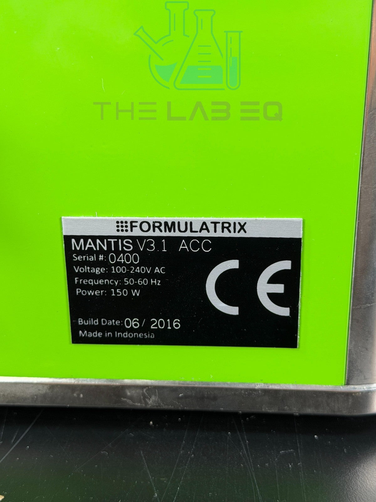 FORMULATRIX MANTIS V3.1 ACC Microfluidic Liquid w/ Lab Imaging Software 3.9.1.5