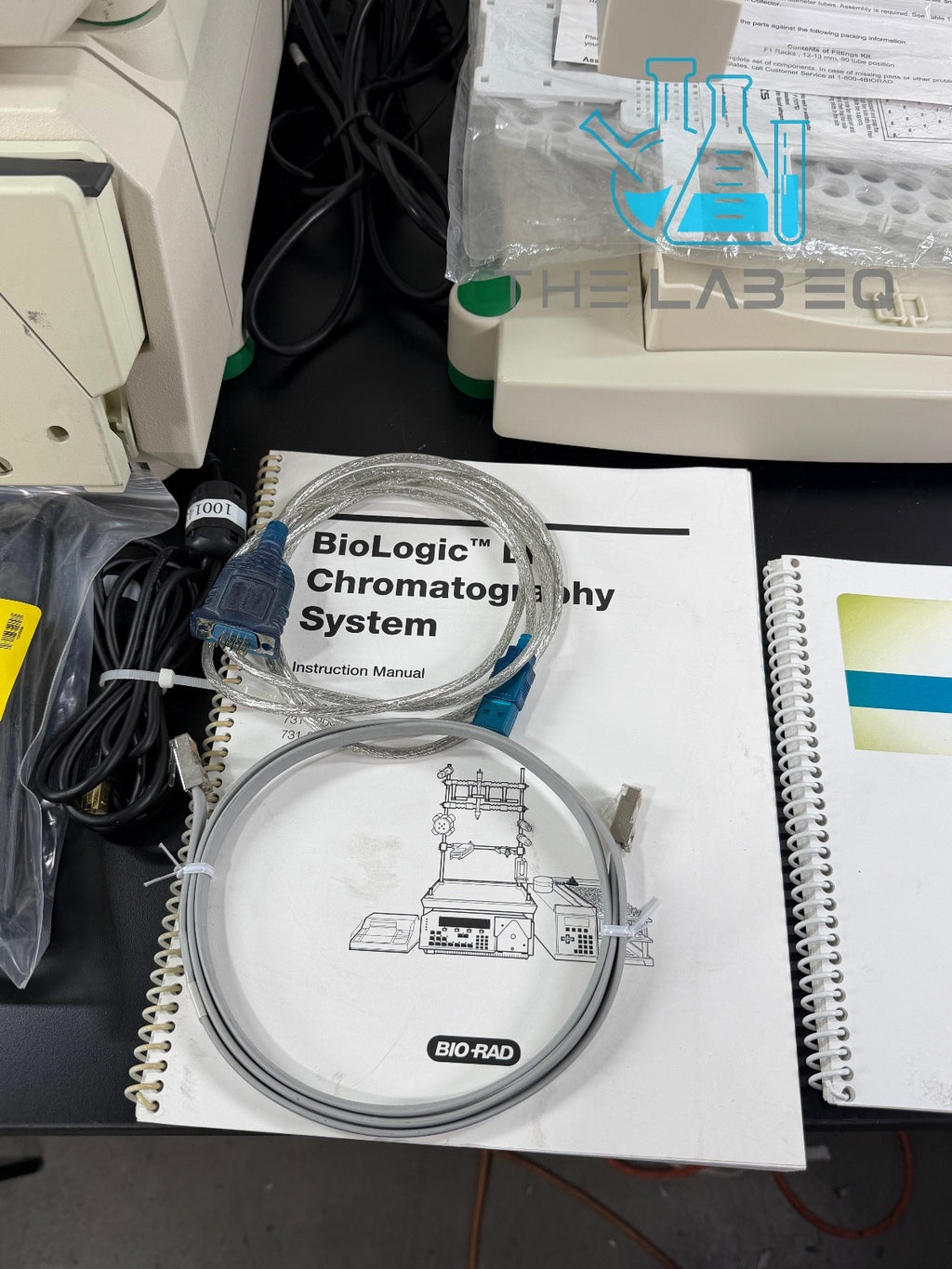 BioRad BioLogic DuoFlow 10 FPLC system with UV Detector w/ Extras