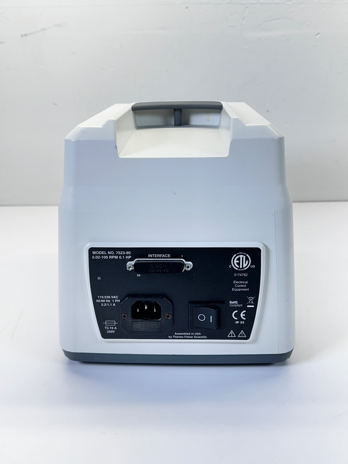 Cole-Parmer Masterflex Peristaltic Pump 7523-90 w/ 2x Easy-Load II Pump Heads