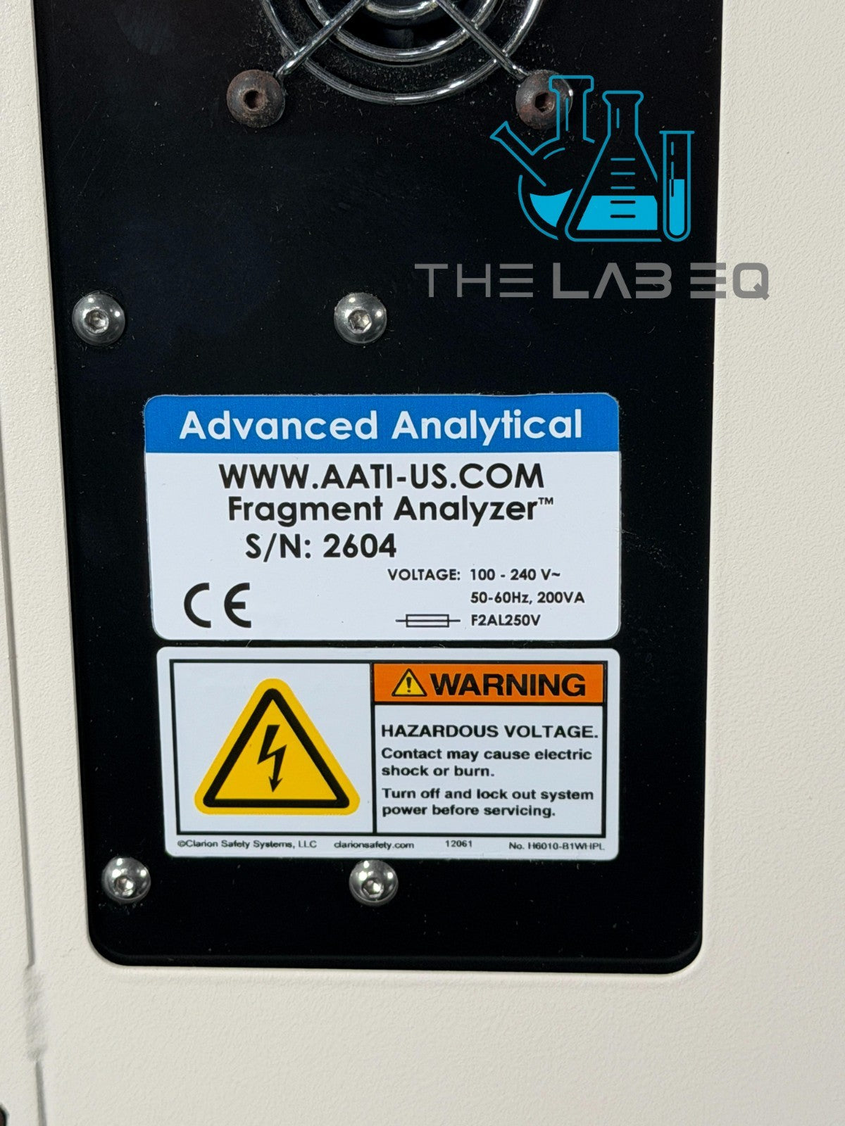 AATI Advanced Analytical Agilent Fragment Analyzer Automated CE System w/Comp