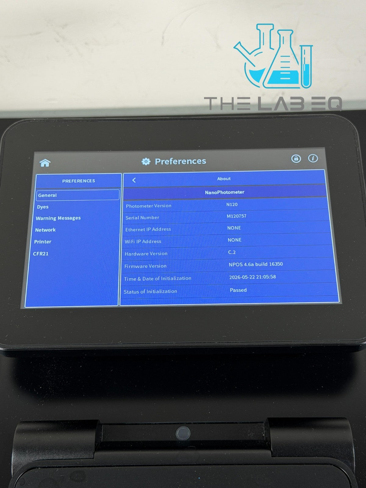 IMPLEN NanoPhotometer N120 Touch - UV/VIS Spectrophotometer w/Warranty
