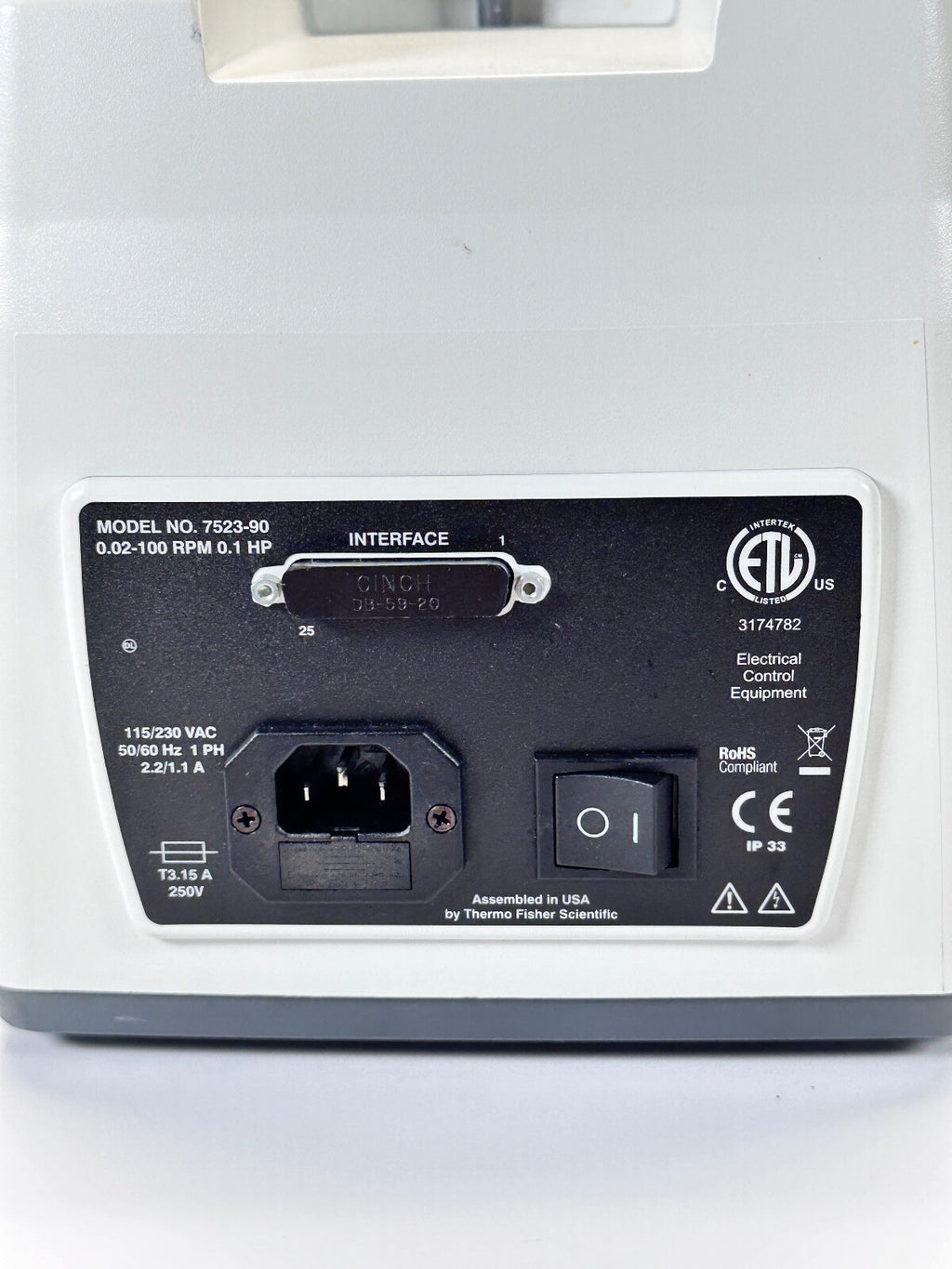 Cole-Parmer Masterflex Peristaltic Pump 7523-90 w/ 2x Easy-Load II Pump Heads
