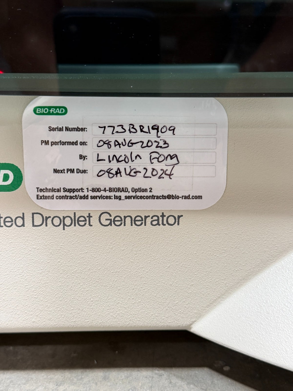 Bio-Rad QX200 AutoDG Automated Droplet Generator ddPCR Unit 96-Well w/ Warranty