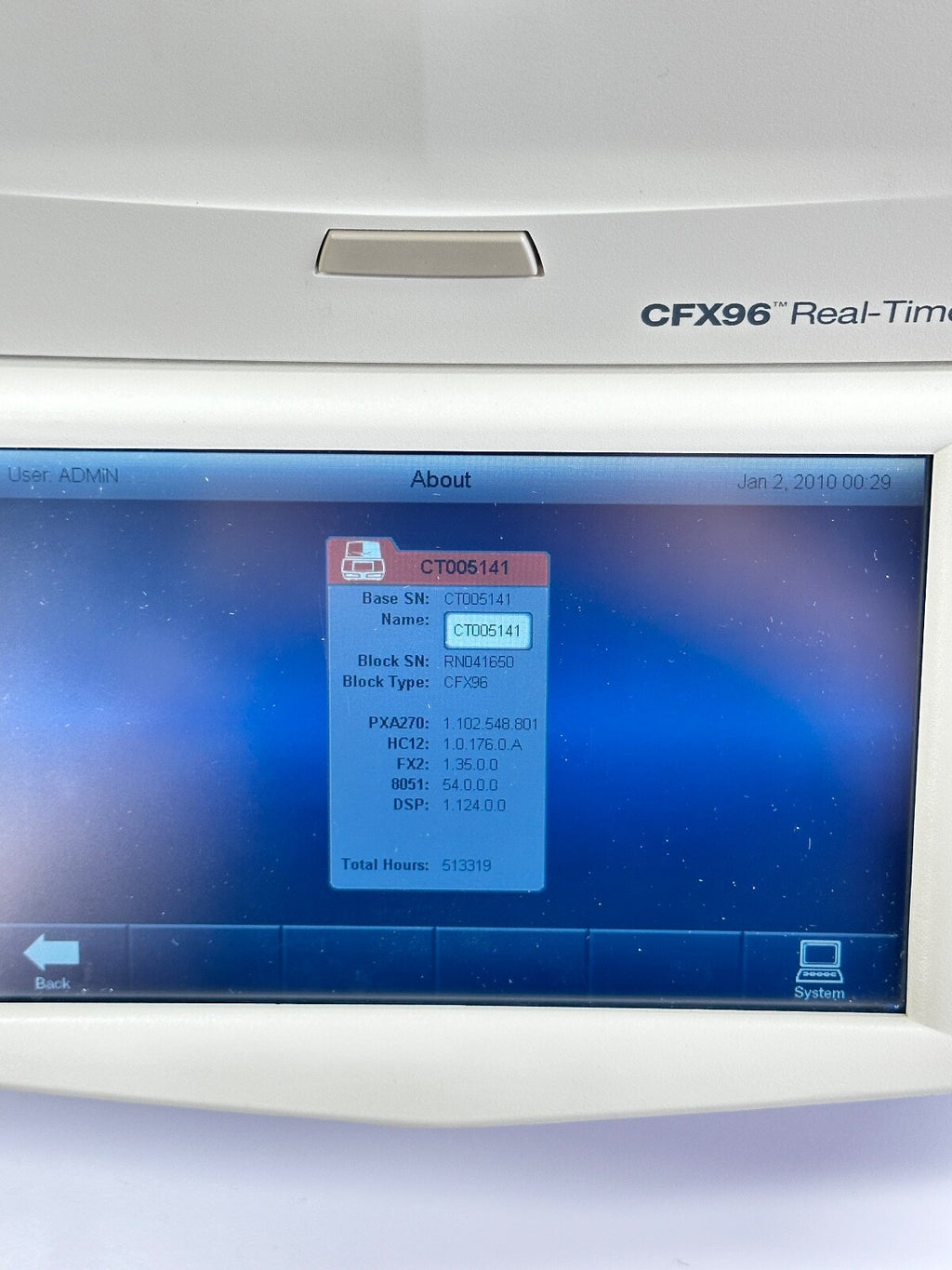 Bio-Rad C1000 Touch Thermal Cycler w CFX96 Optical Module w/laptop and software
