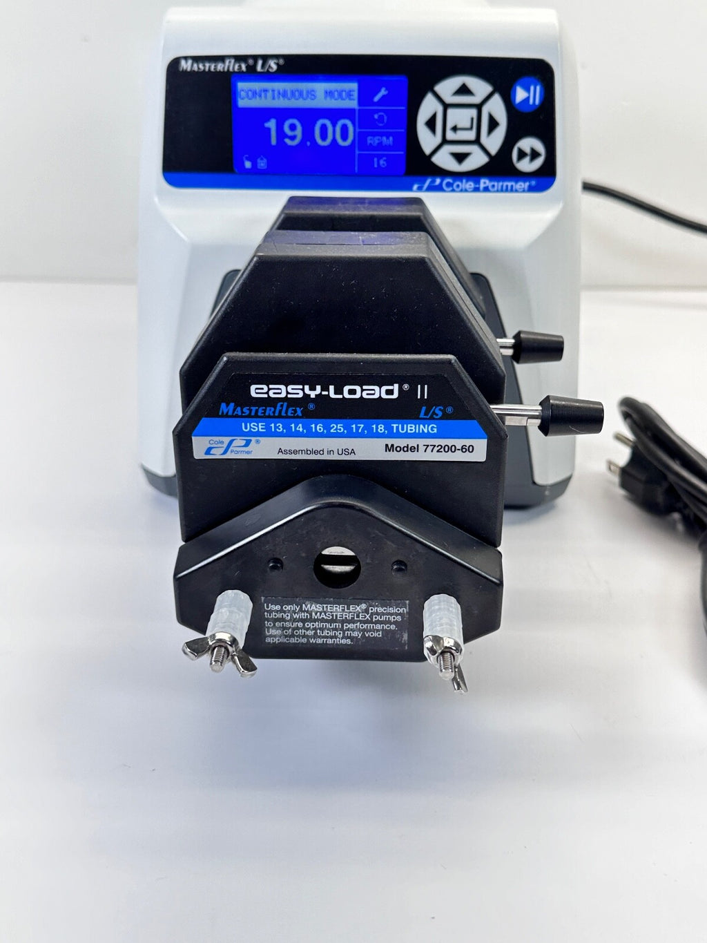 Cole-Parmer Masterflex Peristaltic Pump 7523-90 w/ 2x Easy-Load II Pump Heads