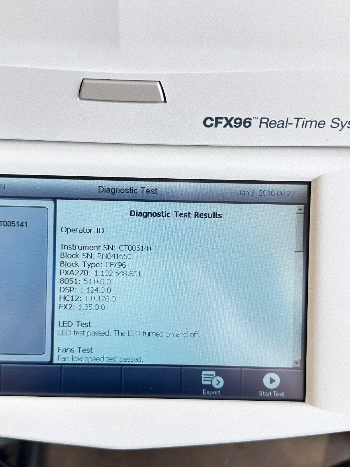 Bio-Rad C1000 Touch Thermal Cycler w CFX96 Optical Module w/laptop and software