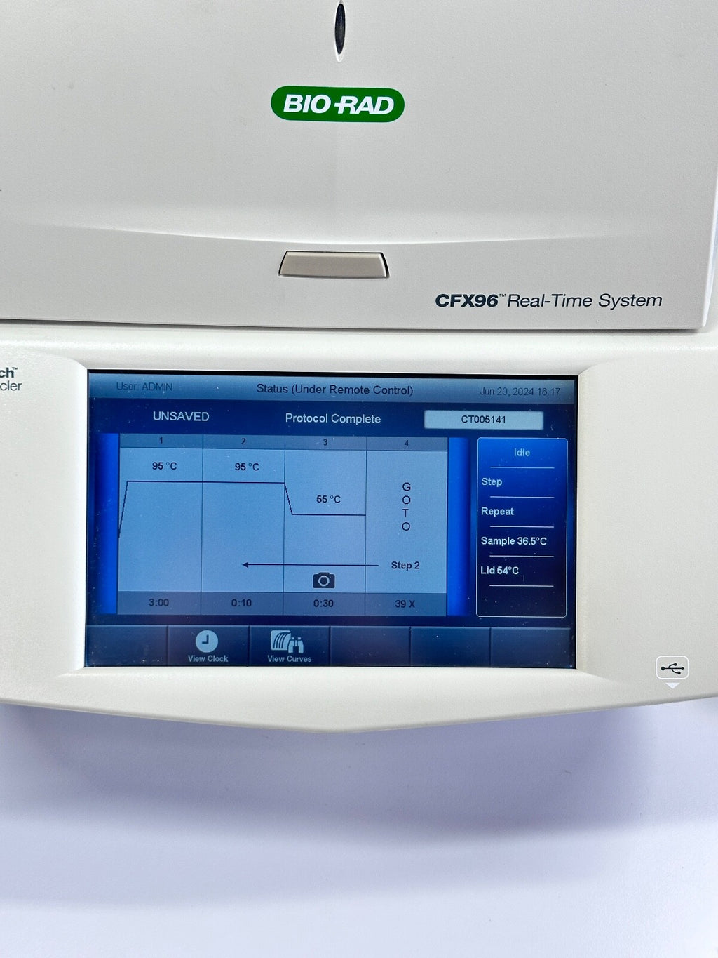Bio-Rad C1000 Touch Thermal Cycler w CFX96 Optical Module w/laptop and software