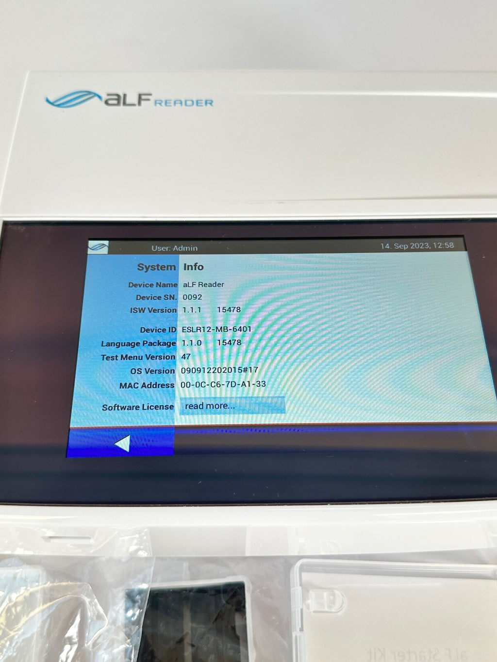 Qiagen aLF Reader ESLR12-MB-6401 w/ Software and Warranty