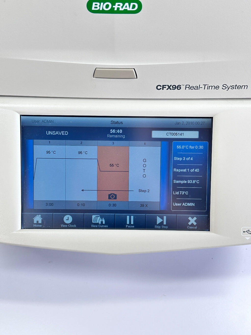 Bio-Rad C1000 Touch Thermal Cycler w CFX96 Optical Module w/laptop and software