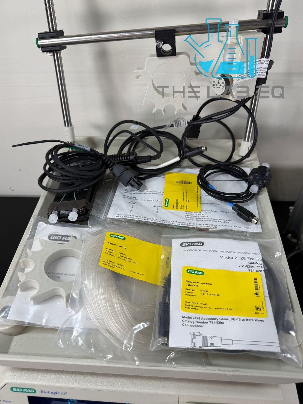BioRad BioLogic DuoFlow 10 FPLC system with UV Detector w/ Extras