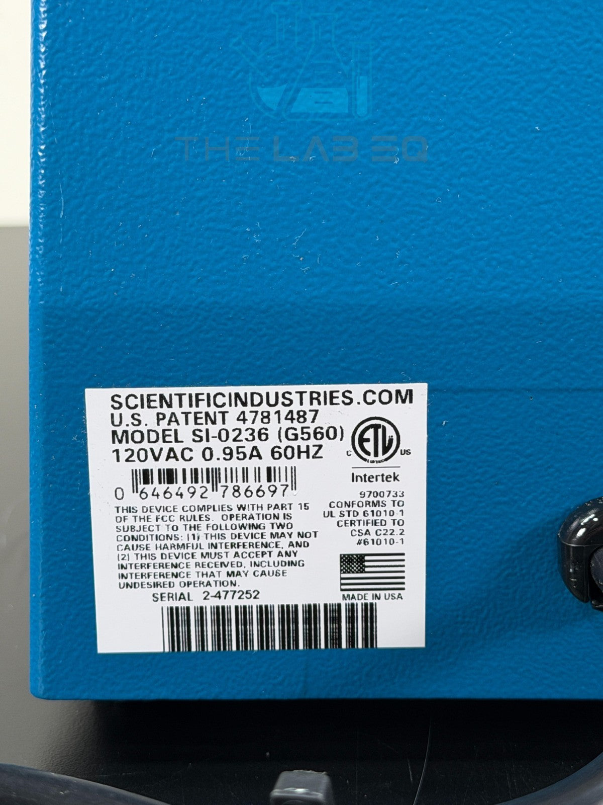 Scientific Industries Vortex Genie 2 Excellent Condition SI-0236 G560
