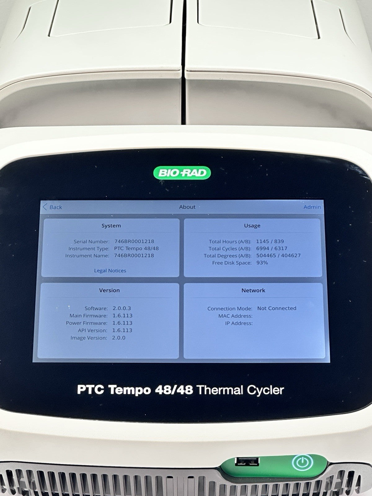 Bio-Rad Biorad PTC Tempo 48/48 Thermal Cycler 12015309 w/Warranty