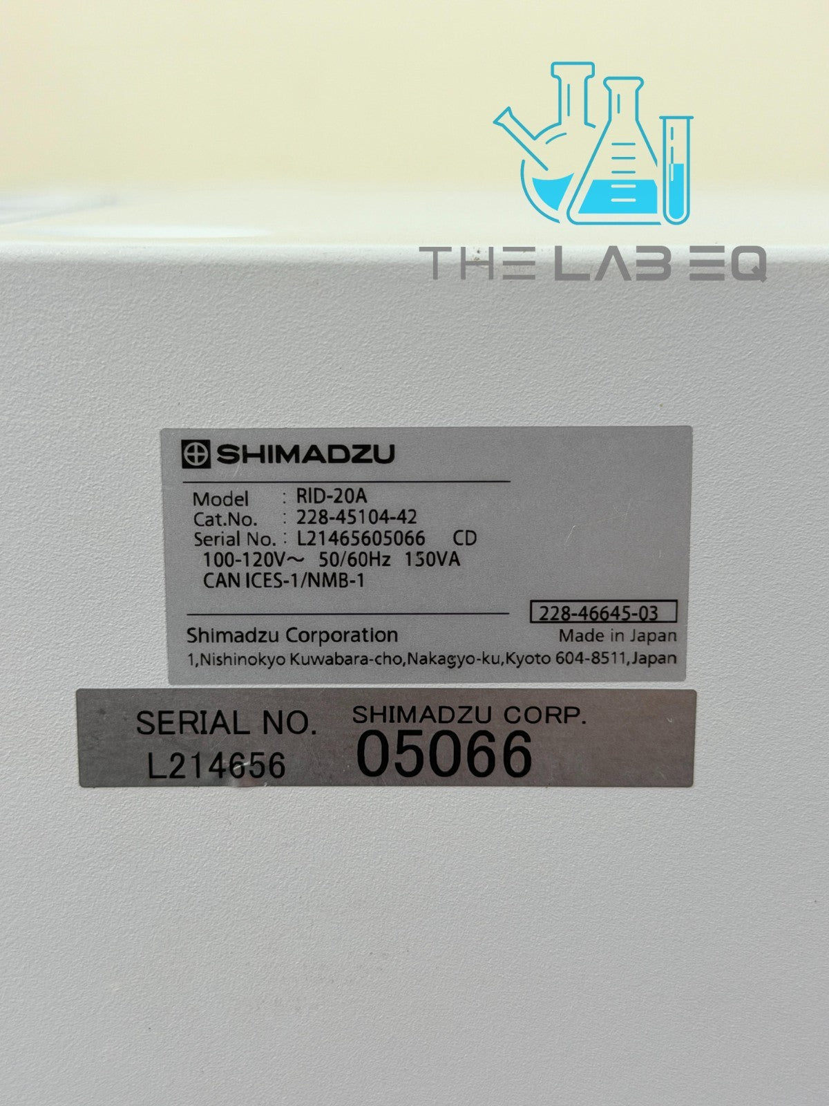 Shimadzu RID-20A Refractive Index Detector 228-45104-42 w/ Warranty