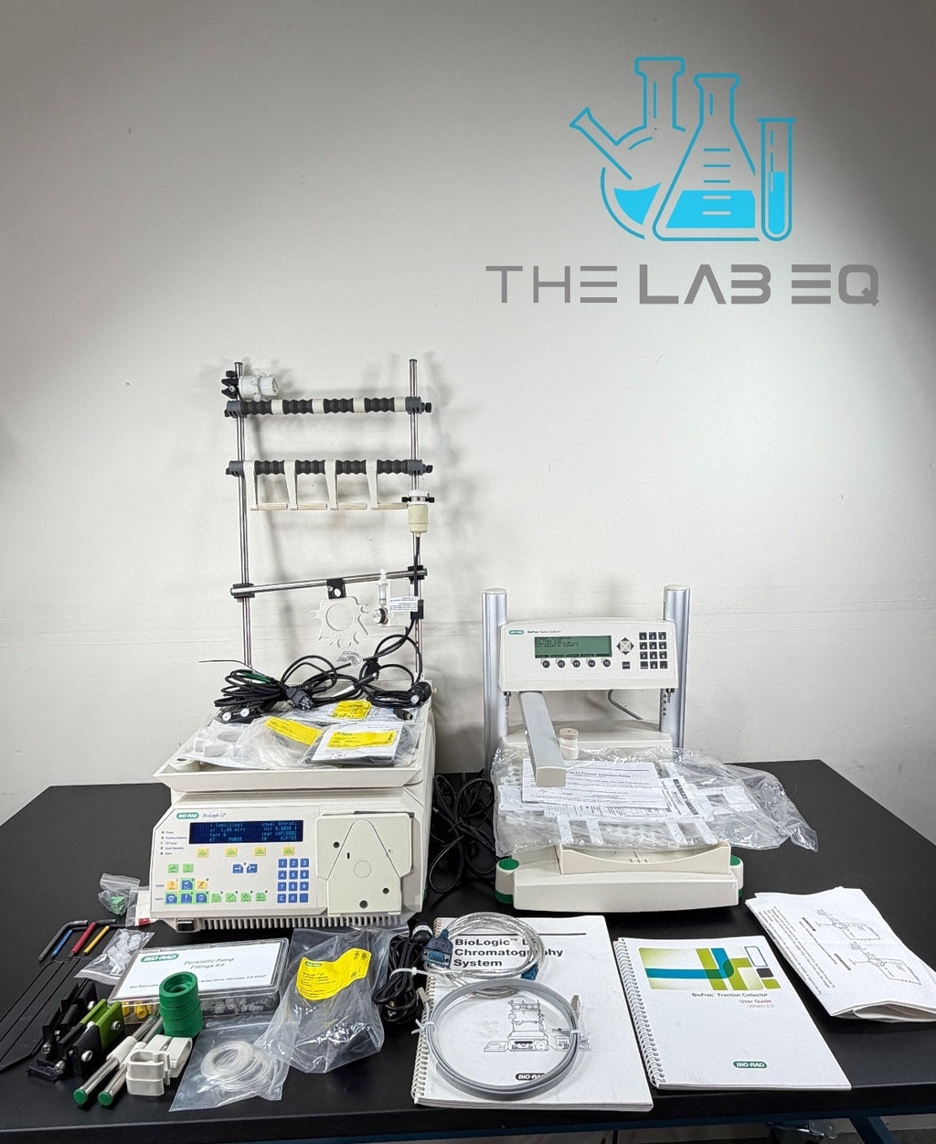 BioRad BioLogic DuoFlow 10 FPLC system with UV Detector w/ Extras