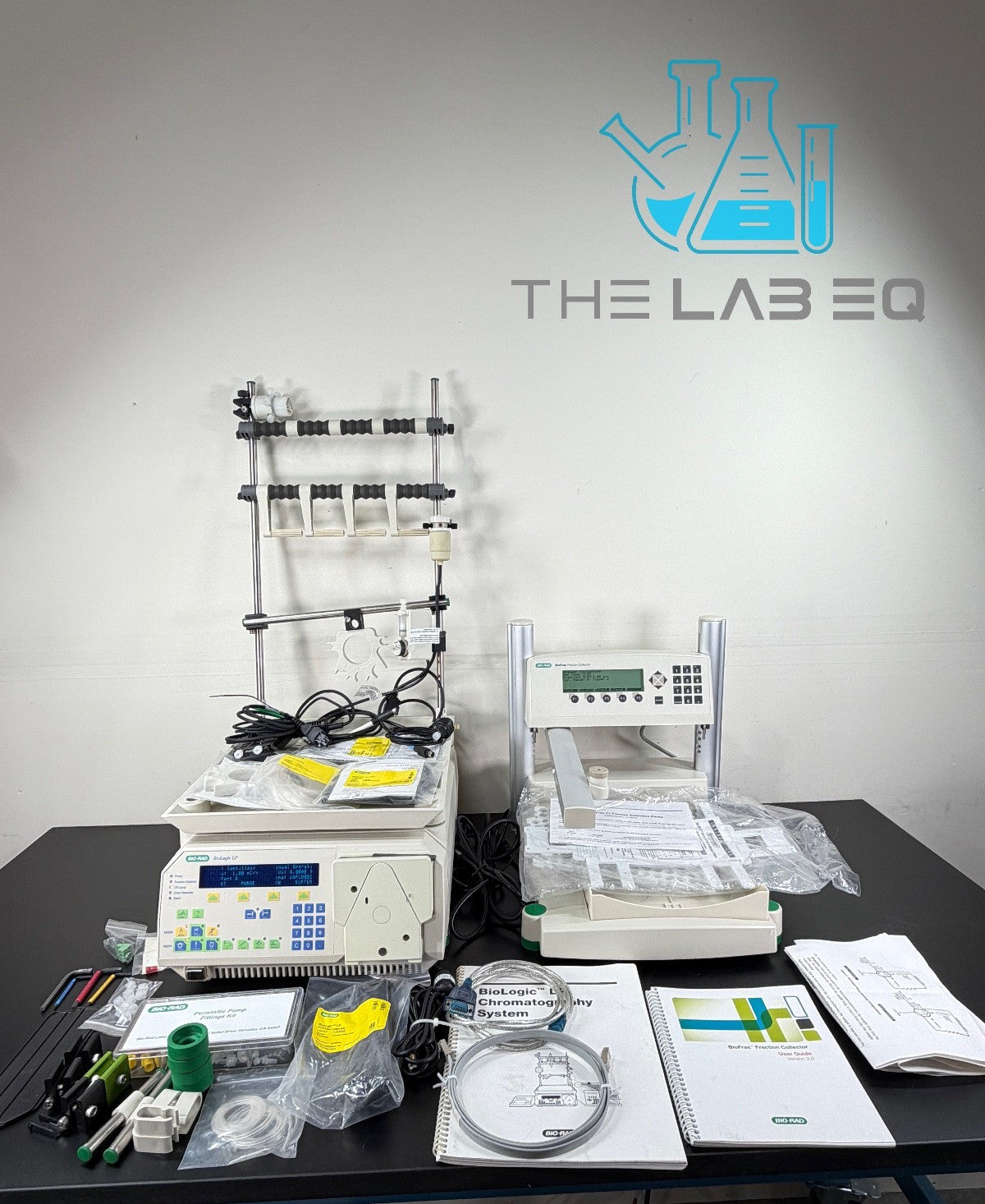 BioRad BioLogic DuoFlow 10 FPLC system with UV Detector w/ Extras