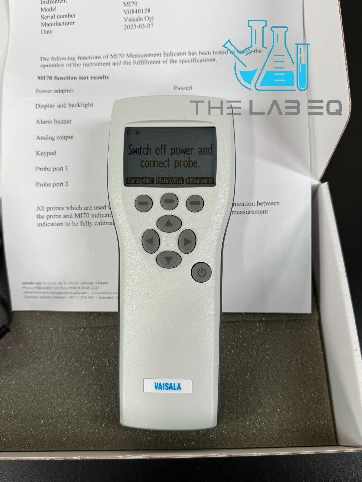 Vaisala Instrument Measurement Indicator MI70 no probe w/Warranty