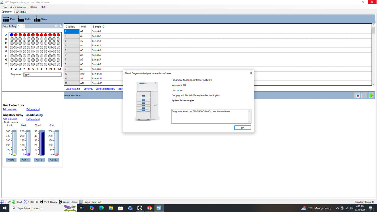AATI Advanced Analytical Agilent Fragment Analyzer Automated CE System w/Comp