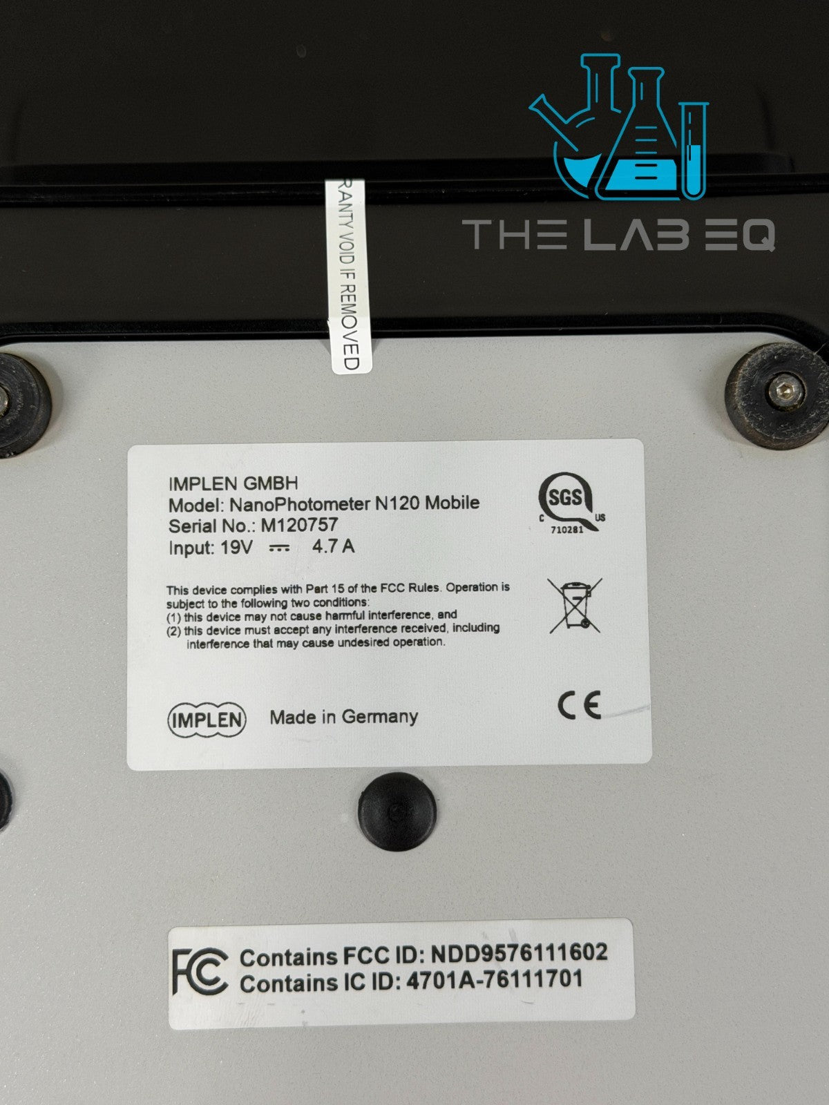 IMPLEN NanoPhotometer N120 Touch - UV/VIS Spectrophotometer w/Warranty